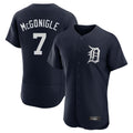 D.Tigers #7 Kevin McGonigle Player Navy Limited Elite Home Hdoa Stitched Jerseys