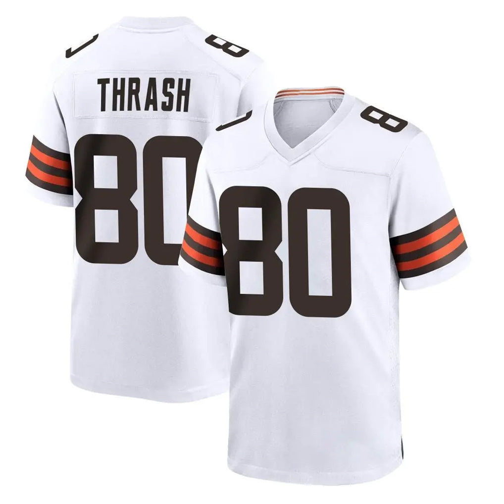 C.Browns #80 Jamari Thrash Player White Home Game Hdoa Stitched Jerseys