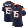 D.Broncos #15 Nik Bonitto Player Navy Home Game Hdoa Stitched Jerseys