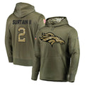 D.Broncos #2 Pat Surtain II Player Olive Salute to Service Pullover Hoodies Home Game Hdoa Stitched Jerseys