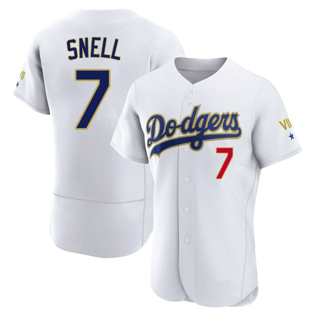 LA.Dodgers #7 Blake Snell Player Gold White 2026 Collection Stadium Limited Elite Hdoa Stitched Jerseys