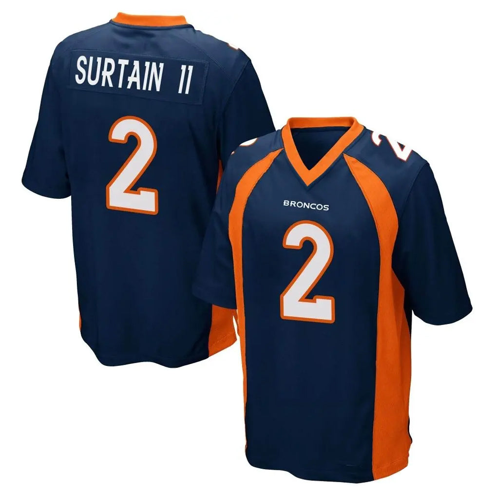 D.Broncos #2 Pat Surtain II Player Navy Game Hdoa Stitched Jerseys