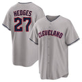C.Guardians #27 Austin Hedges Player Gray Game Home Hdoa Stitched Jerseys