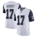D.Cowboys #17 Brandon Aubrey Player White-Navy Limited Color Rush Vapor Untouchable Home Game Hdoa Stitched Jerseys