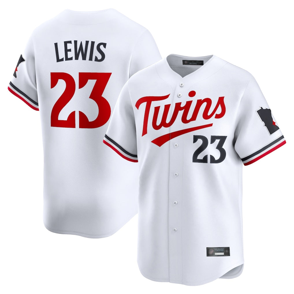 M.Twins #23 Royce Lewis Player White Home Limited Hdoa Stitched Jerseys