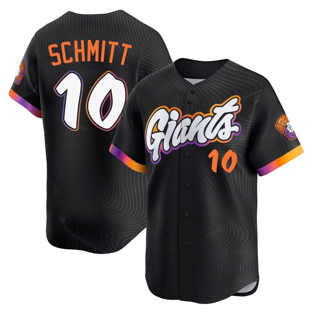 SF.Giants #10 Casey Schmitt Player Black 2025 City Connect Home Limited Hdoa Stitched Jerseys