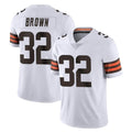 C.Browns #32 Jim Brown Player White Vapor Untouchable Limited Home Game Hdoa Stitched Jerseys