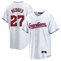 C.Guardians #27 Austin Hedges Player White Home Game Hdoa Stitched Jerseys