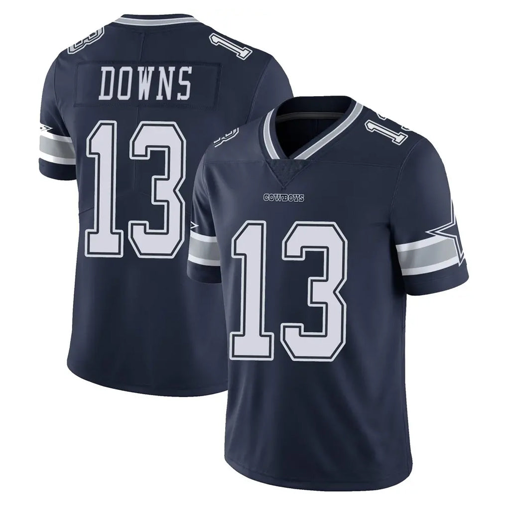 D.Cowboys #13 Caleb Downs Player Navy Vapor Untouchable Limited Home Game Hdoa Stitched Jerseys