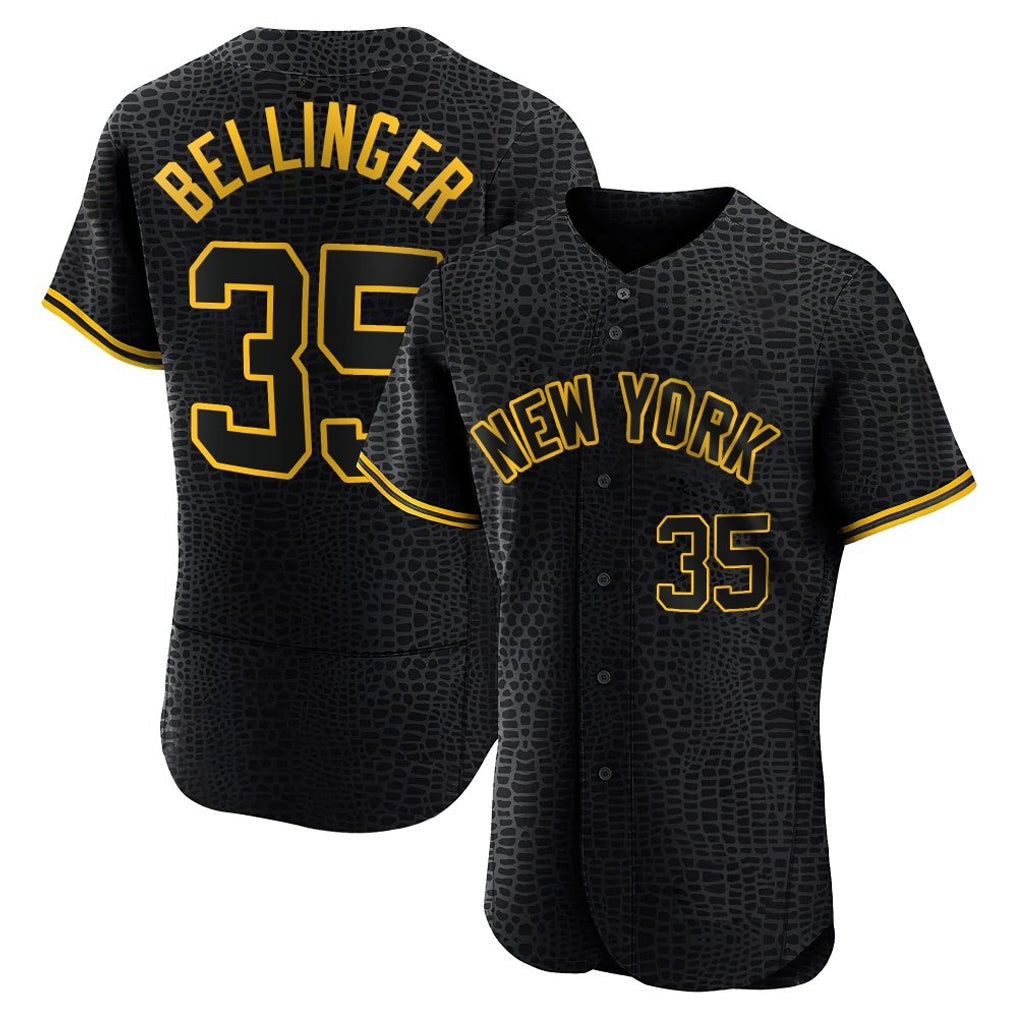 NY.Yankees #35 Cody Bellinger Player Black Snake Skin City Limited ELite Home Hdoa Stitched Jerseys