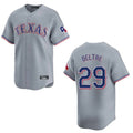 T.Rangers #29 Adrian Beltre Player Gray Home Limited Hdoa Stitched Jerseys