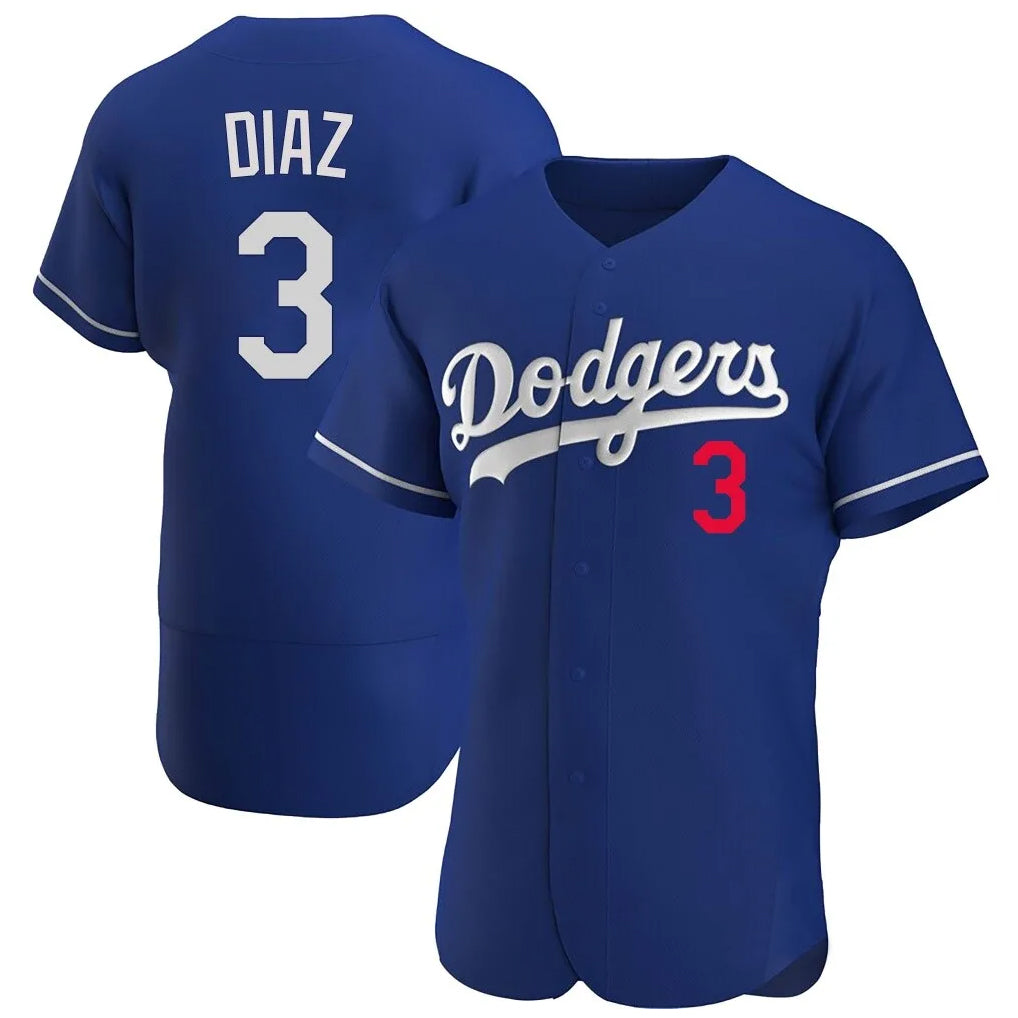 LA.Dodgers #3 Edwin D¨ªaz Player Royal Limited Elite Home Hdoa Stitched Jerseys