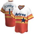 H.Astros #1 Carlos Correa Player Rainbow Cooperstown Collection T-shirt Hdoa Stitched Jerseys