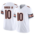 C.Bears #10 Luther Burden III Player White Vapor F.U.S.E. Limited Home Game Hdoa Stitched Jerseys