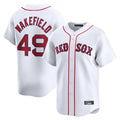 B.Red Sox #49 Tim Wakefield Player White Limited Home Game Hdoa Stitched Jerseys