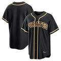 P.Pirates ## Pirates Blank Player Black Fashion Out Home Game Hdoa Stitched Jerseys