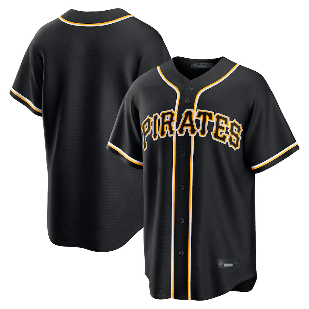 P.Pirates ## Pirates Blank Player Black Fashion Out Home Game Hdoa Stitched Jerseys