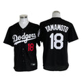 LA.Dodgers #18 Yoshinobu Yamamoto Player Black Limited Home Hdoa Stitched Jerseys