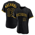 S.Diego Padres #13 Manny Machado Player Black Snake Skin City Home Elite Hdoa Stitched Jerseys