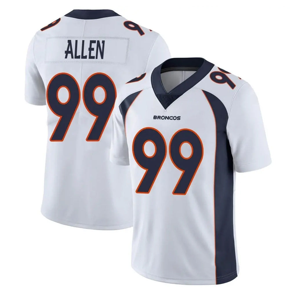 D.Broncos #99 Zach Allen Player White Vapor Untouchable Limited Home Game Hdoa Stitched Jerseys