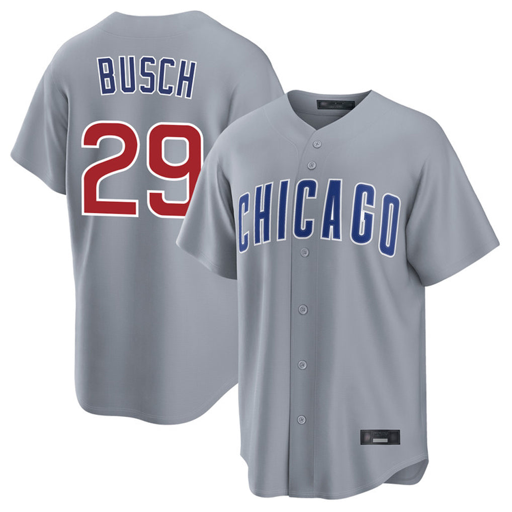 C.Cubs #29 Michael Busch Player Gray Home Game Hdoa Stitched Jerseys