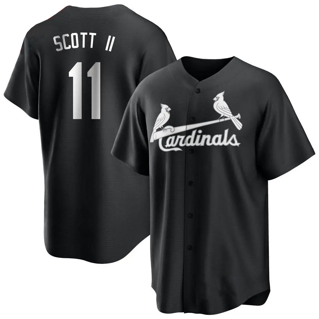 St. Louis Cardinals #11 Victor Scott II Player Black City Connect Home Limited Hdoa Stitched Jerseys