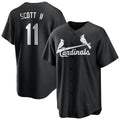 St. Louis Cardinals #11 Victor Scott II Player Black City Connect Home Limited Hdoa Stitched Jerseys