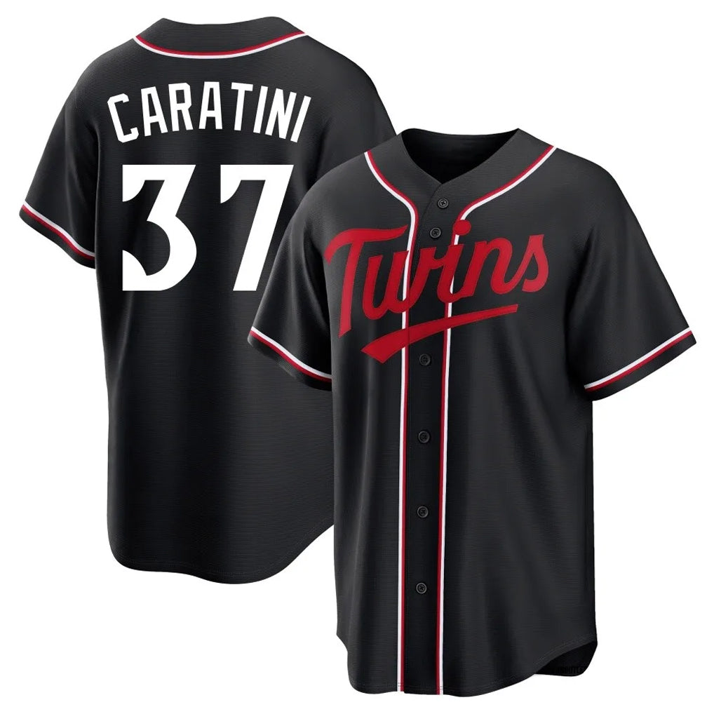 M.Twins #37 Victor Caratini Player Black Fashion Out Home Limited Hdoa Stitched Jerseys