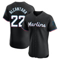M.Marlins #22 Sandy Alcantara Player Black Vapor Home Limited Elite Hdoa Stitched Jerseys