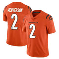 C.Bengals #2 Evan McPherson Player Orange Vapor Untouchable Limited Home Game Hdoa Stitched Jerseys