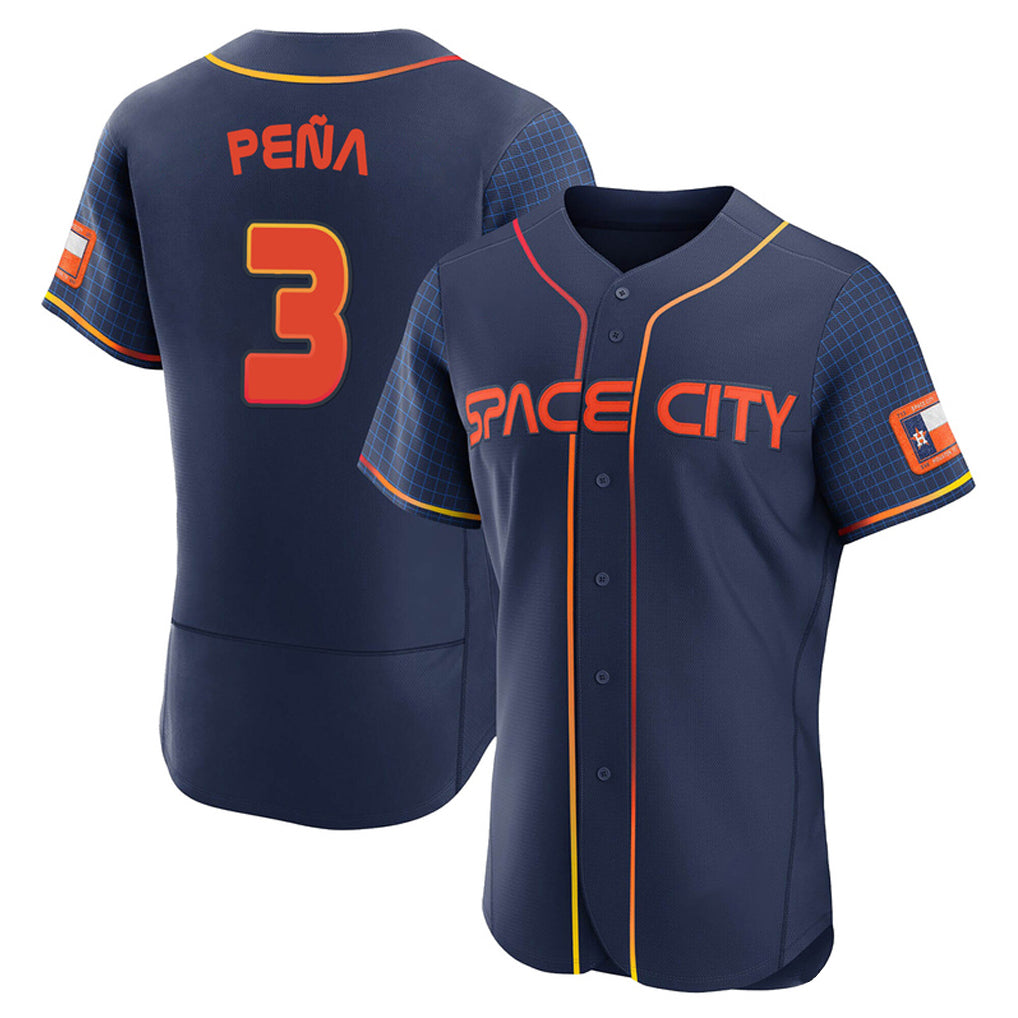 H.Astros #3 Jeremy Pena Player Navy City Connect Limited Elite Home Hdoa Stitched Jerseys