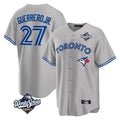 T.Blue Jays #27 Vladimir Guerrero Jr. Player Gray 2025 World Series Hdoa Stitched Jersey