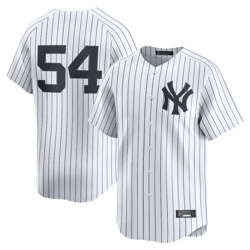 NY.Yankees #54 Max Fried Player White Limited Home Hdoa Stitched Jerseys