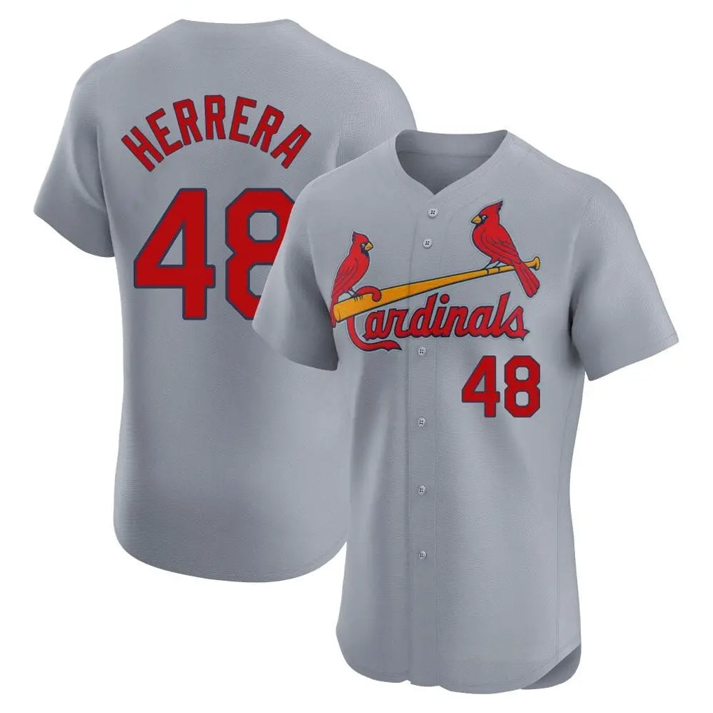 St. Louis Cardinals #48 Ivan Herrera Player Gray Home Limited Elite Hdoa Stitched Jerseys