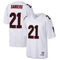 A.Falcons #21 Deion Sanders Player White Mitchell & Ness Big & Tall 1992 Retired Player Hdoa Stitched Jerseys