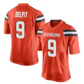 C.Browns #9 Grant Delpit Player Orange Home Game Hdoa Stitched Jerseys