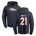D.Broncos #21 Riley Moss Player Navy Pullover Hoodie Limited Hdoa Stitched Jerseys