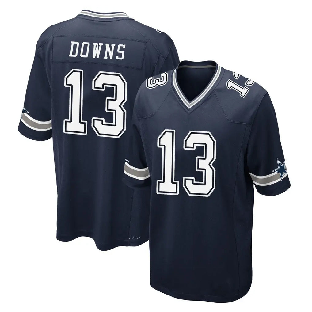 D.Cowboys #13 Caleb Downs Player Navy Home Game Hdoa Stitched Jerseys