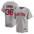 B.Red Sox #36 Triston Casas Player Gray Road Limited Home Game Hdoa Stitched Jerseys