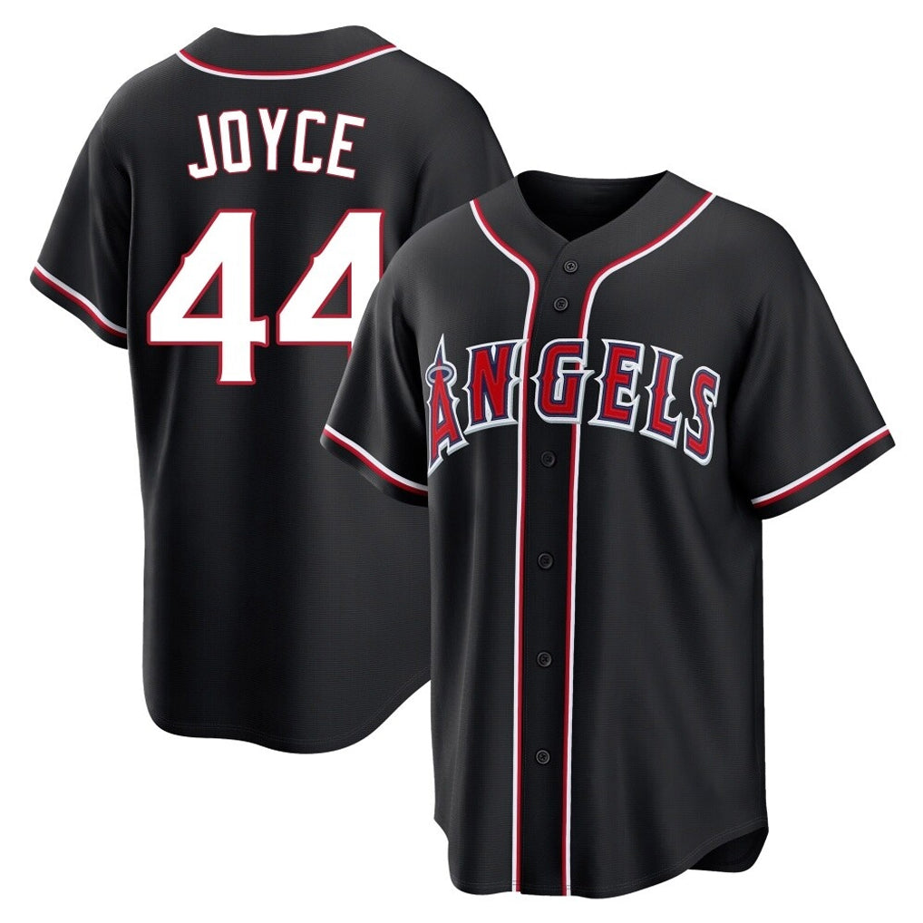 LA.Angels #44 Ben Joyce Player Black Fashion Out Home Game Hdoa Stitched Jerseys