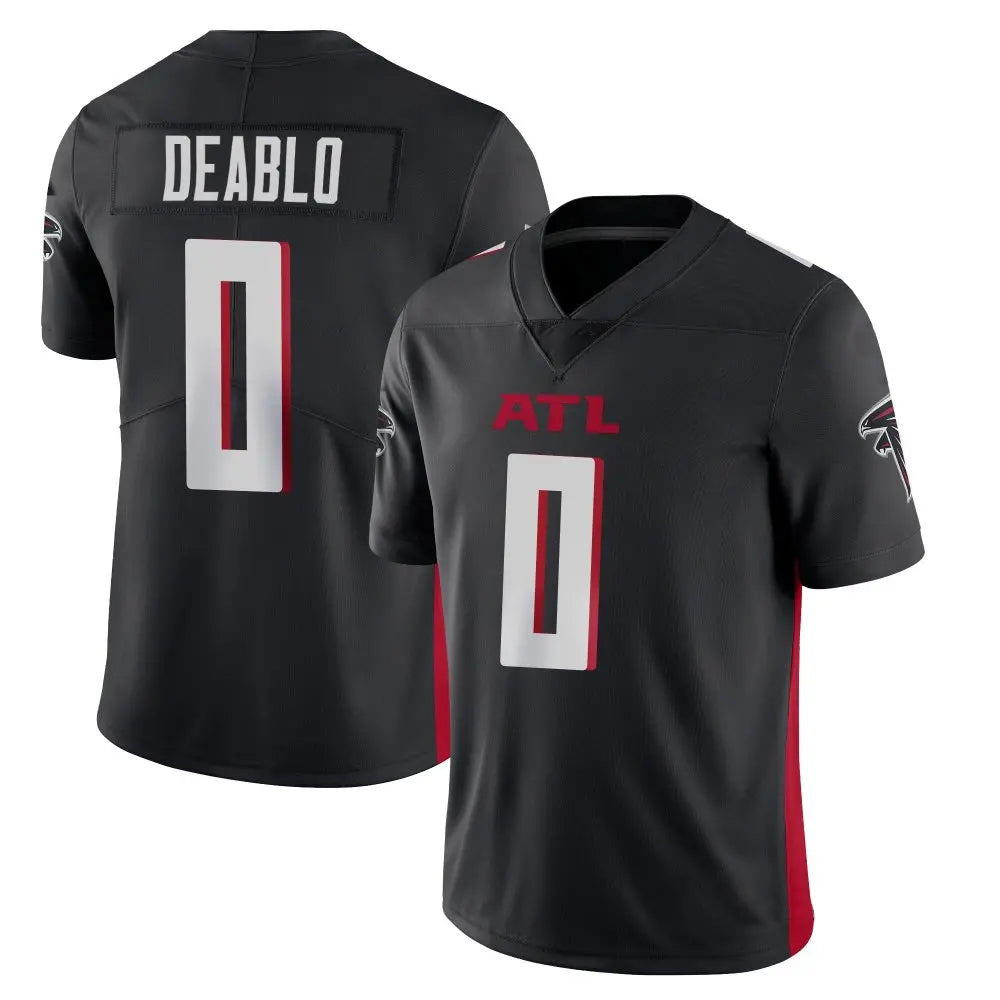 A.Falcons #0 Divine Deablo Player Black Vapor Limited Home Game Hdoa Stitched Jerseys