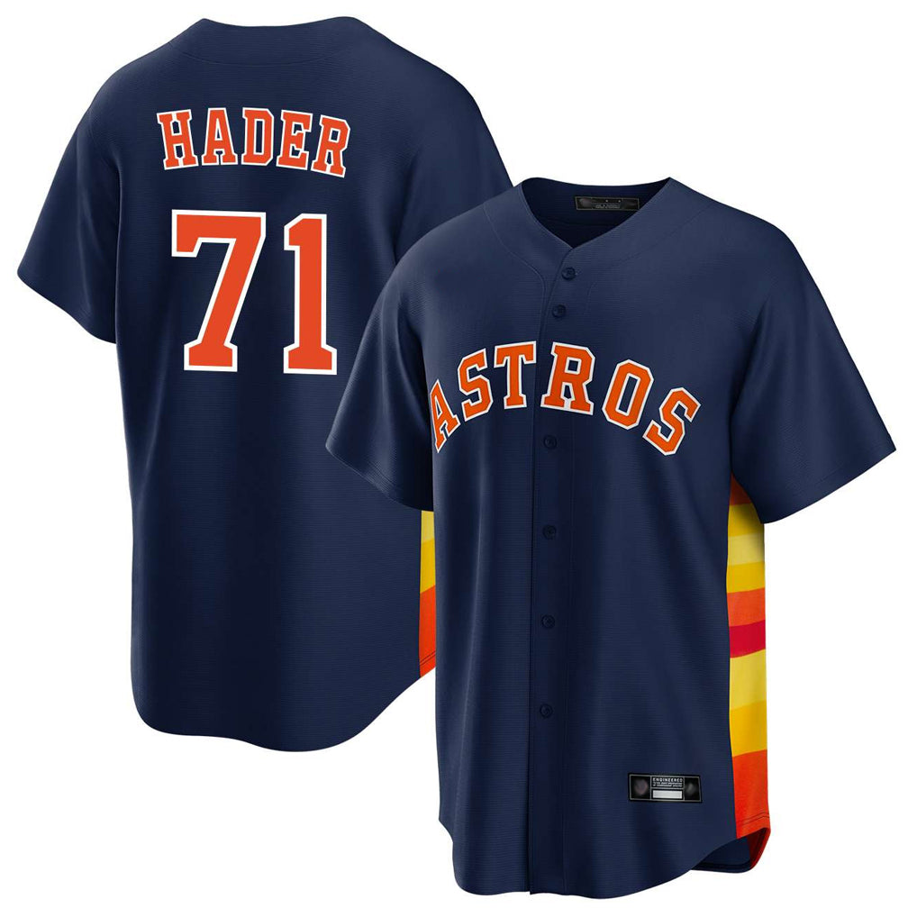 H.Astros #71 Josh Hader Player Navy Home Game Hdoa Stitched Jerseys