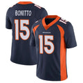 D.Broncos #15 Nik Bonitto Player Navy Vapor Untouchable Limited Game Hdoa Stitched Jerseys