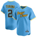 M.Brewers #2 Brice Turang Player Light Blue City Connect Home Limited Hdoa Stitched Jerseys