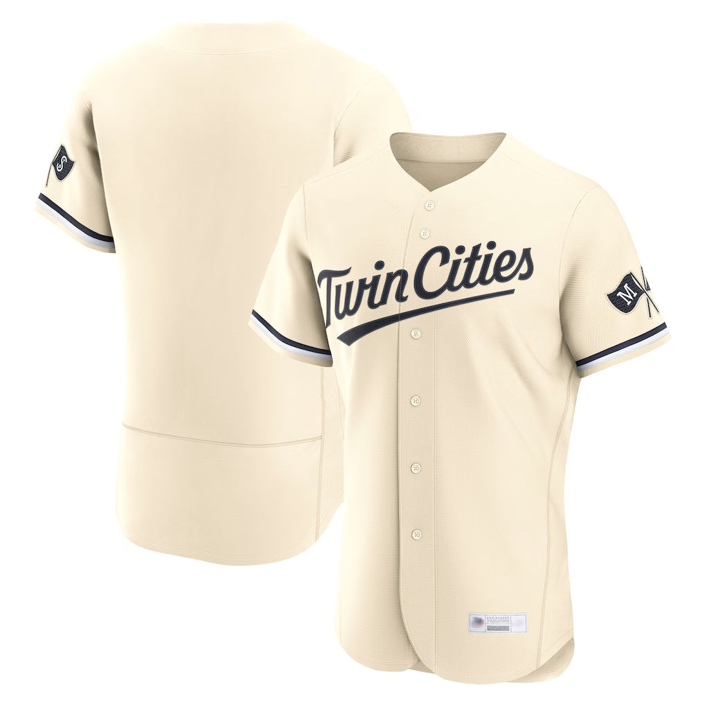 M.Twins ## Twins Blank Player Cream Home Limited Elite Hdoa Stitched Jerseys