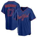 NY.Mets #17 Keith Hernandez Player Royal T-shirt Home Game Hdoa Stitched Jerseys