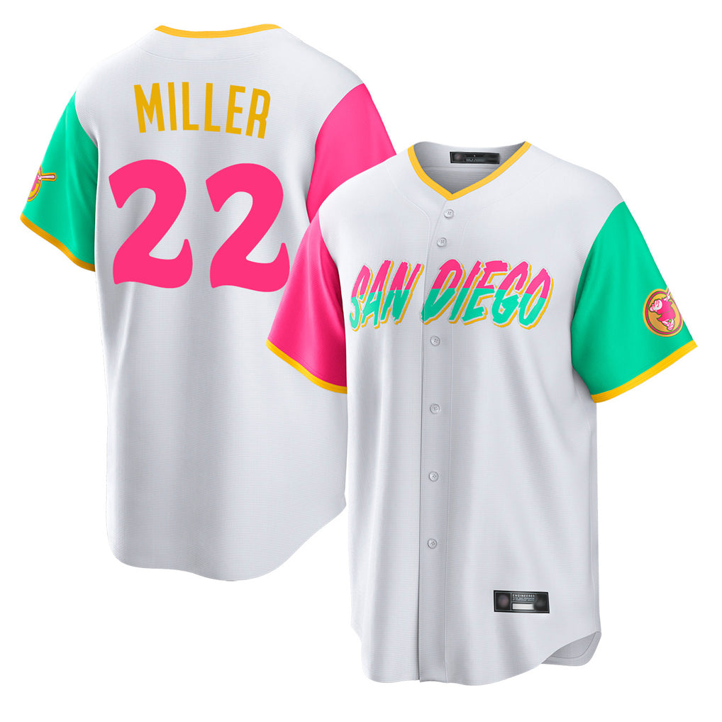 S.Diego Padres #22 Mason Miller Player White City Connect Home Game Hdoa Stitched Jerseys