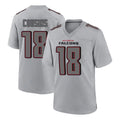 A.Falcons #18 Kirk Cousins Branch Player Gray Fashion Home Game Hdoa Stitched Jerseys