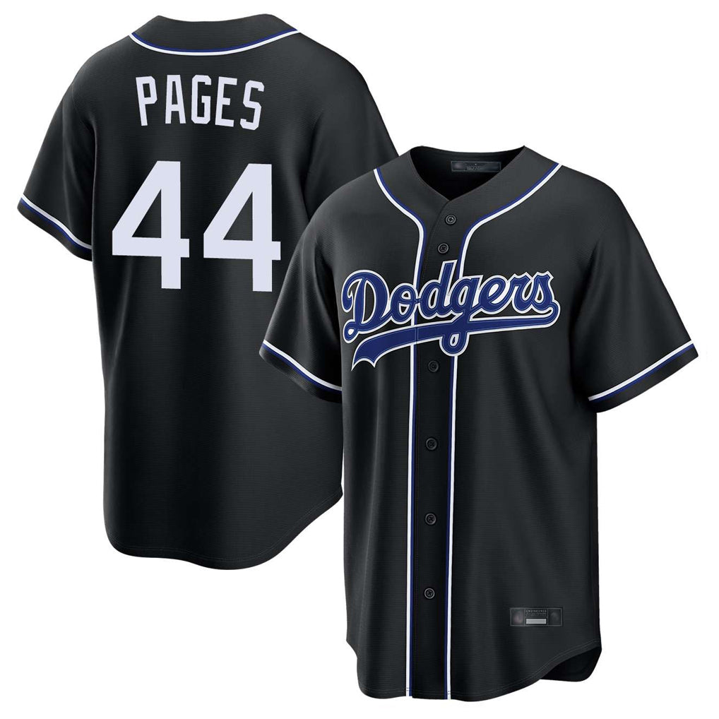 LA.Dodgers #44 Andy Pages Player Black Carbon Limited Home Hdoa Stitched Jerseys