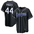 LA.Dodgers #44 Andy Pages Player Black Carbon Limited Home Hdoa Stitched Jerseys
